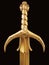 Ancient gold sword