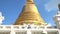 Ancient the Golden Pagoda of Wat Bowonniwet Vihara the main attraction temple in Bangkok