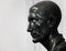 Ancient granitic bust of Gaius Julius Caesar