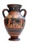 Ancient greek amphora isolated