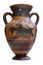 Ancient greek amphora isolated