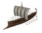 Ancient greek boat - 3D render