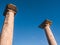 Ancient Greek columns - ancient ruins of Philippi