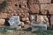 Ancient Greek Stone Wall, Delphi, Greece