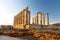 The Ancient Greek temple of Poseidon at Cape Sounion, one of the major monuments of the Golden Age of Athens