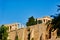 Ancient Greek Temples on Acropolis, View From Dionysiou Areopagitou Street, Athens, Greece