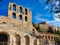 Ancient Greek Theatre of Herodes Ayticus With View to the Parthenon, Athens, Greece