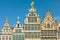 Ancient guild houses in Antwerp center, Belgium