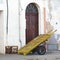 Ancient handcart in Trapani harbor