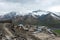 Ancient highmountains village Khynalyg, Azerbaijan. Buildings, houses and way of life