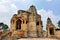 Ancient Hindu Temple Ruins at Chittorgarh Fort in Rajastan Region, India in Summer