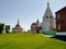 Ancient historical building of orthodox church cathedral in Christianity Russia architecture local