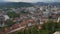 Ancient historical center of Ljubljana, sightseeing tour to Slovenia, panorama