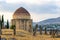 Ancient historical mausoleums complex of the 19th century. Shamakhi city, Azerbaijan. Yeddi Gumbaz Mausoleum.