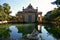 Ancient house with a lake in Barcelona