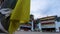 Ancient huge colorful buddhist monastery at morning from different perspective