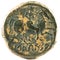 Ancient Iberian bronze coin minted in Bolscan