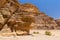 Ancient image of the stone head in Wadi Rum, The Valley of the Moon, southern Jordan