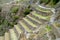 Ancient Inca archaeological site ruins Ollantaytambo near Cusco, Peru