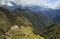 Ancient Inca ruin Phuyupatamarca bathing in the sun, Inca Trail, Peru