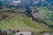 Ancient Inca`s agricultural terraces