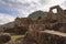 Ancient Inca temple of the sun, Intihuatana at the sacred valley, Pisac, Peru.