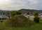 Ancient indian or native american burial mound in Moundsville, West Virginia