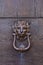 Ancient italian lion shaped door knocker