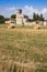 Ancient italian Romanesque church immersed in the Tuscany countr