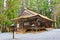 Ancient Japanese Wooden Buddhist Monastery at Mount Koya, Japan