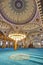 Ancient Kapi mosque illuminated interior in Konya. Turkey