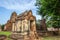 Ancient Khmer-style prangs,old pagodas and ruins at Wat Mahathat,Phra Nakorn Sri Ayutthaya,Thailand.A UNESCO World Heritage Site.