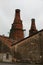 Ancient kilns in a building of industrial archaeology