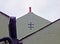 Ancient Knights Templar cross sign on Pack Horse pub in Briggate Leeds