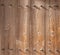 Ancient korean style pine polished Wood wall background and text