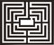 Ancient labyrinth illustration