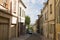 An ancient lane in Auxerre city in France