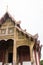 Ancient lanna style of wooden temple in Chiang Mai Thailand