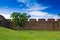 Ancient laterite wall