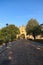 Ancient Leopold Gate to Vysehrad `Upper Castle` in summer morning. Vysehradska Brana, Prague, Czech Republic