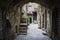 Ancient Ligurian village with stone house