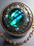 Ancient Looking Mysterious Gemstone jewelry labradorite ai image