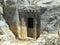 Ancient lycian Myra rock tomb ruins in Demre, Antalya
