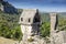 Ancient Lycian Pillar Tomb in Pinara, Fethiye, Turkey