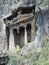 Ancient Lycian tomb of Amintas 4th century near the city of Fe