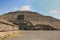 Ancient majestic pyramid of the Sun in historic culturally significant Teotihuacan City