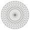 Ancient mandala coloring page for adults on