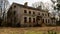 Ancient manor in Poland classical palace, manor complex, situated