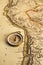 Ancient Map and Compass