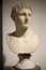 The ancient Marble bust of Meleager portrait of Meleager After, Skopas in British Museum, London Based on a lost bronze original o
